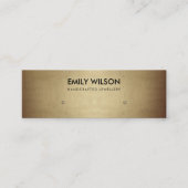 REGAL IMITATS GOLD COPPER STUD EARRING DISPLAY LOG MINI VISITENKARTE (Vorderseite)