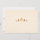 Regal Indian Elephant Gold & Saffron Save the Date (Rückseite)