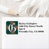 Regal Irish Clan Gallagher Tartan Monogram (Insitu)