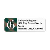 Regal Irish Clan Gallagher Tartan Monogram (Vorne)