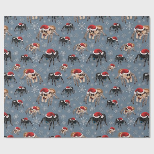 Regal Jumping Spider Phiddipus Regius Holiday Ice Geschenkpapier (Flach)