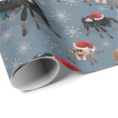 Regal Jumping Spider Phiddipus Regius Holiday Ice Geschenkpapier (Rolleneckpunkt)