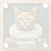 Regal Katze Glasuntersetzer (Rückseite)