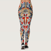 Regal Khokhloma: Verzierte blorale Medallion Leggings (Rückseite)