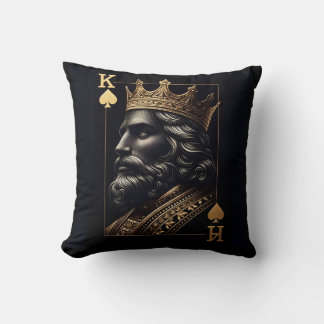 Regal King of Spades Kissen
