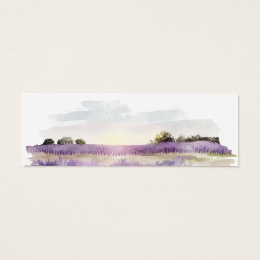 Regal Lavender Floral Wedding Website Card (Rückseite)