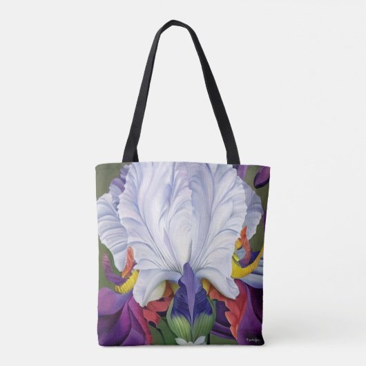 Regal Lila Iris Tasche (Rückseite)