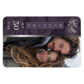 Regal Lilac Luxe Bloom Flexible Foto Magnet (Horizontal)