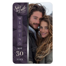 Regal Lilac Luxe Bloom Flexible Foto Magnet