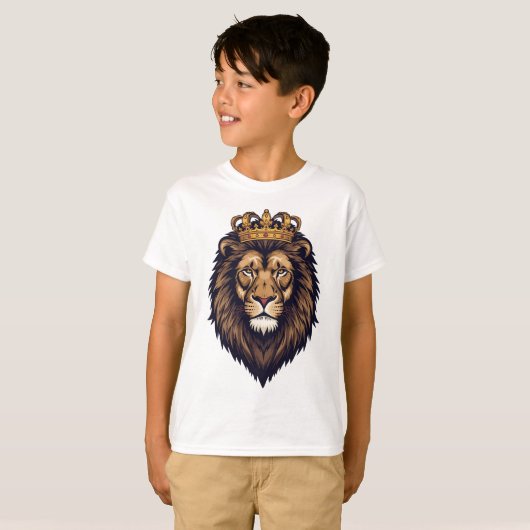 Regal Lion Crown Emblem T-Shirt (Vorne ganz)