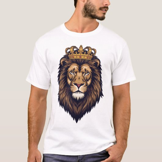 Regal Lion Crown Emblem T-Shirt (Vorderseite)