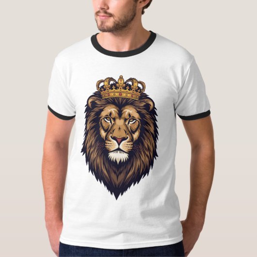 Regal Lion Crown Emblem T-Shirt (Vorderseite)