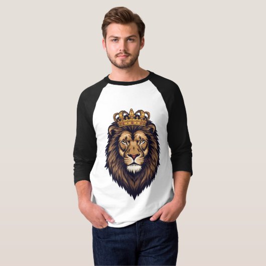 Regal Lion Crown Emblem T-Shirt (Vorne ganz)