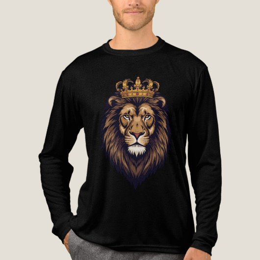 Regal Lion Crown Emblem Tri-Blend Shirt (Vorderseite)