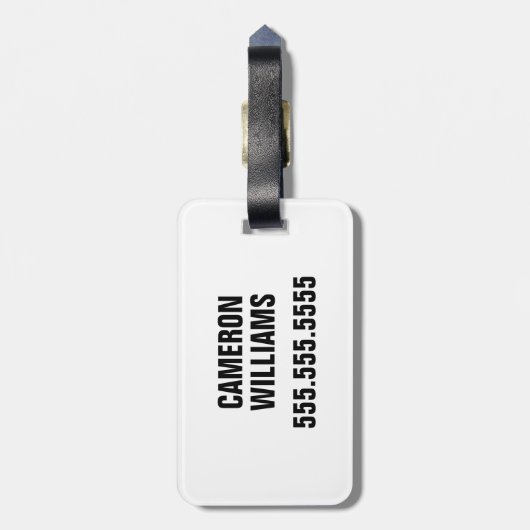 Regal Lion im verzauberten Walddesign Gepäckanhänger (Rückseite vertikal)