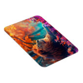 Regal Lion im verzauberten Walddesign Magnet (Rechte Seite)