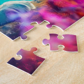 Regal Lion im verzauberten Walddesign Puzzle (Seite)