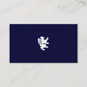 REGAL LION IN MIDNIGHT BLAUE VISITENKARTE