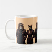 Regal Lion & Lioness Power Couple in Ethnic  Kaffeetasse (Links)