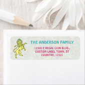 Regal Lion Retro 70er Name Bright Rücksendeadresse (Insitu)