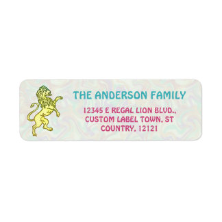 Regal Lion Retro 70er Name Bright Rücksendeadresse