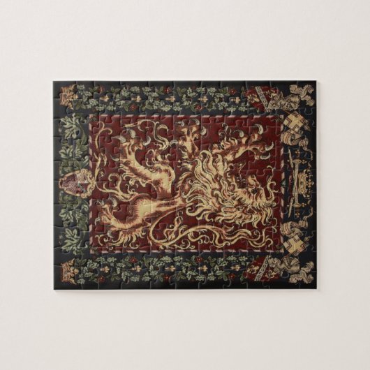 Regal Lion Tapestry Puzzle (Horizontal)