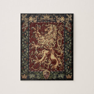 Regal Lion Tapestry Puzzle