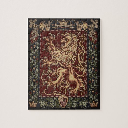 Regal Lion Tapestry Puzzle (Vertikal)