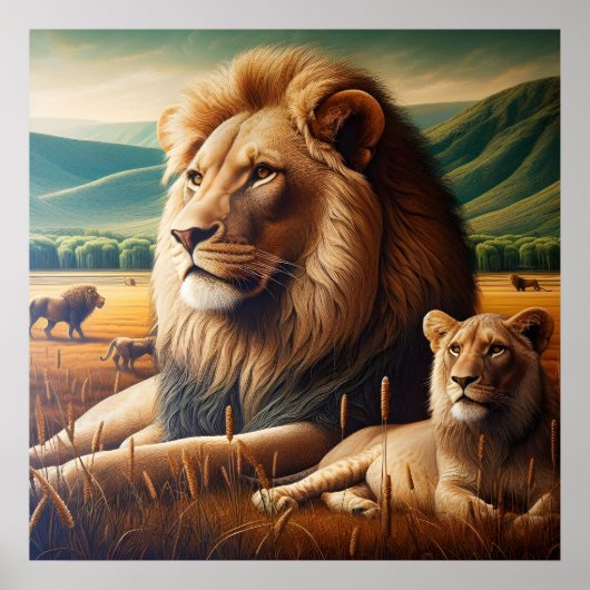 Regal Lions Roaming Poster (Vorne)