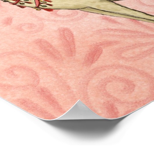 Regal Little Llama Poster (Ecke)