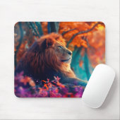 Regal-Löwe im Design Enchanted Forest Mousepad (Mit Mouse)