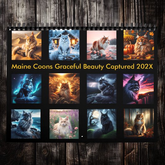 Regal Maine Coons: Graceful Beauty Captured 202X Kalender