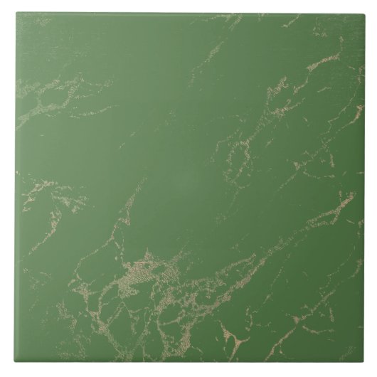 Regal Marble Rose Gold Green Tile Fliese (Vorderseite)