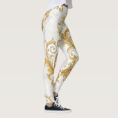 Regal Marble Seamless Pattern – Gold Baroque Leggings (Rechts)