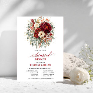 Regal Marine Herbst Blumen Probe Dinner Einladung