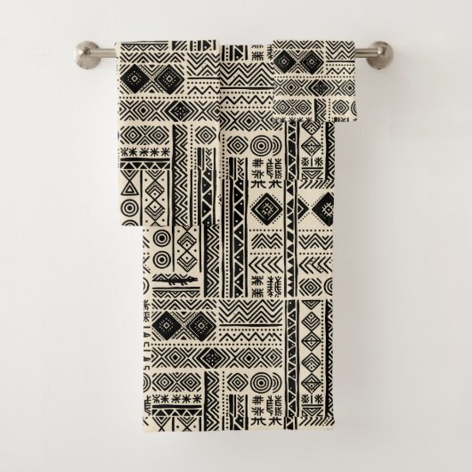 Regal Modern Mudcloth Design Badhandtuch Set (Insitu)