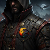 Regal Moonlit Dragon Button - Bold & Majestic