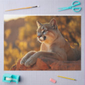 Regal Mountain Lion Landschaftlich Decoupage Seidenpapier (Basteln)