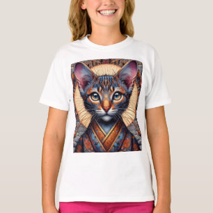 Regal mythische aufwendige Fantasiekatze T-Shirt