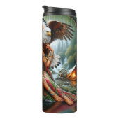 Regal Native Woman, Adler Companion. Thermosbecher (Nach rechts gedreht)