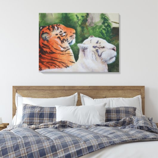 Regal Pair Leinwanddruck (Insitu (Schlafzimmer))