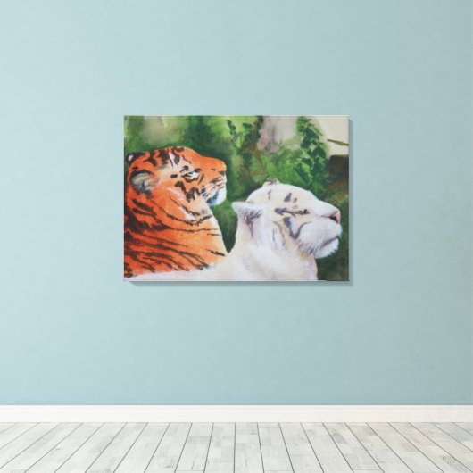 Regal Pair Leinwanddruck (Insitu (Holzboden))