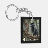 "Regal Panther Pose" Schlüsselanhänger (Vorderseite links)