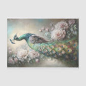 Regal Peacock Decoupage Seidenpapier (Vorderseite)