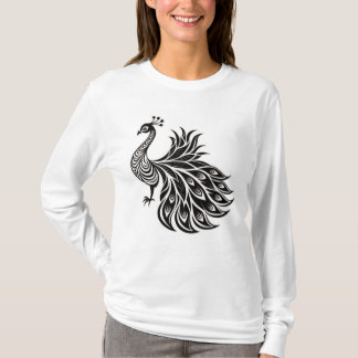 Regal Peacock Elegance T - Shirt Design