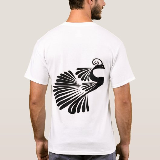 Regal Peacock Glory T - Shirt Design (Rückseite)