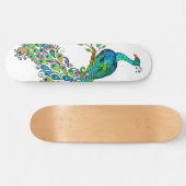 Regal Peacock Skateboard (Horizontal)