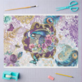 Regal Peacock Viktorianisch Ephemera Decoupage Pap Seidenpapier (Basteln)