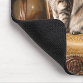 Regal Persian Cat Vintag Style Malerei Mousepad (Ecke)