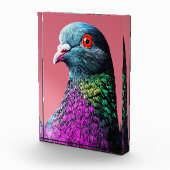 Regal Pigeon Majesty Vivid Realistisches Vogelport Fotoblock (Rechts)